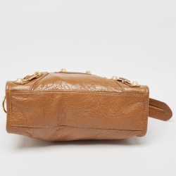 Pre Owned Balenciaga Brown Leather Mini Classic City Bag