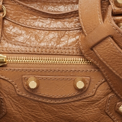 Pre Owned Balenciaga Brown Leather Mini Classic City Bag