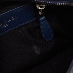 Pre Owned Balenciaga Blue Leather Mini Classic City Bag