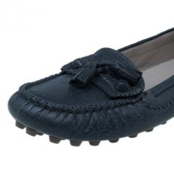 Pre Owned حذاء بالنسياغا مسكال جلد رمادي أرينا بورغ مقاس 40