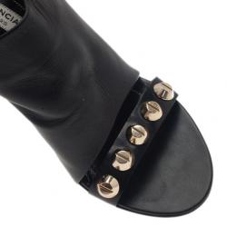 مملوكة مسبقًا  صندل بالنسيياغا أرينا جلد مرصع أسود مقاس 37