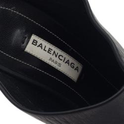 مملوكة مسبقًا  صندل بالنسيياغا أرينا جلد مرصع أسود مقاس 37