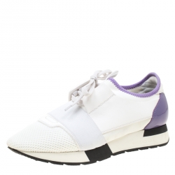 White and purple balenciaga clearance runners