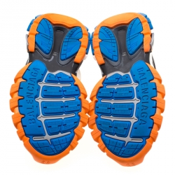 مملوكة مسبقًا Balenciaga Multicolor Leather/Mesh Track Lace Up Sneakers Size 41