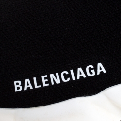 Balenciaga Black Knit Fabric Speed Trainer Sneakers Size 38