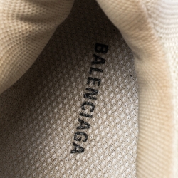 Pre Owned حذاء رياضي بالنسياغا نعل سميك  Triple S جلد ونوبوك وشبك متعدد الألوان مقاس 41