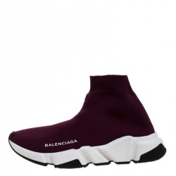 مملوكة مسبقًا حذاء رياضي بالنسياغا Speed Trainer قماش تريكو عنابي مقاس 37