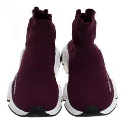 مملوكة مسبقًا حذاء رياضي بالنسياغا Speed Trainer قماش تريكو عنابي مقاس 37