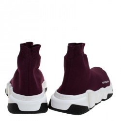 مملوكة مسبقًا حذاء رياضي بالنسياغا Speed Trainer قماش تريكو عنابي مقاس 37