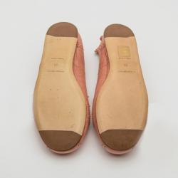 Pre Owned Balenciaga Vieux Rose Arena Ballerina Flats Size 39