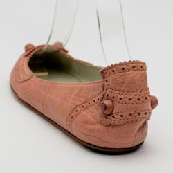 Pre Owned Balenciaga Vieux Rose Arena Ballerina Flats Size 39