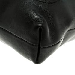 Bally Black Leather B Logo Crossbody Bag