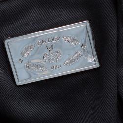 Pre Owned Bally Dark Beige/Black Monogram Canvas Hobo