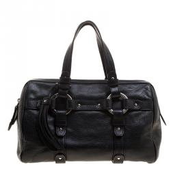 Bally Black Leather Charlyna Satchel 