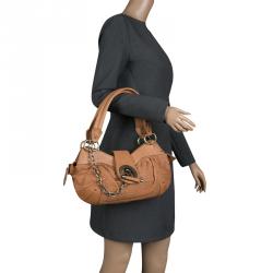 Bally Caramel Leather Moreen T Satchel