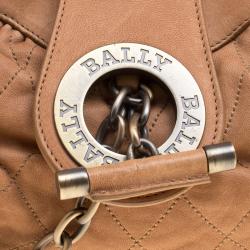 Bally Caramel Leather Moreen T Satchel