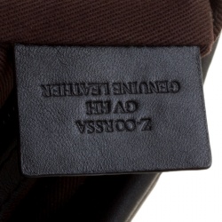 Bally Black Suede and Leather Web Tote