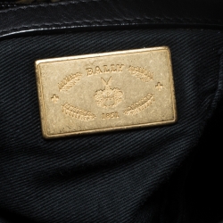 Pre Owned Bally Black Leather Shoulder Bag