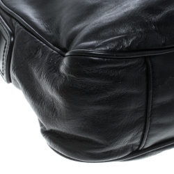 Pre Owned Bally Black Leather Shoulder Bag