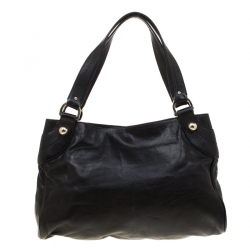 Pre Owned Bally Black Leather Tote