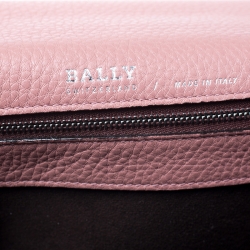 Bally Old Rose Leather Small Top Handle Bag