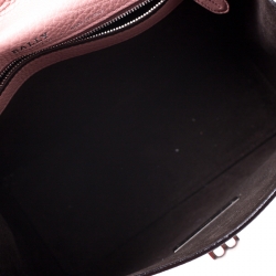 Bally Pink Leather Flap Top Handle  Bag