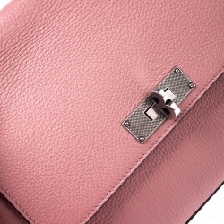 Bally Pink Leather Flap Top Handle  Bag