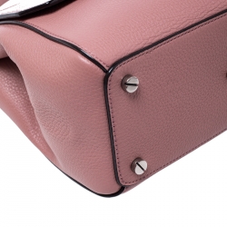 Bally Pink Leather Flap Top Handle  Bag