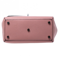 Bally Pink Leather Flap Top Handle  Bag