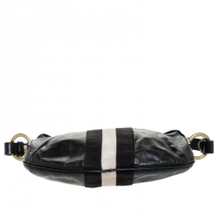 Bally Black Leather Traki Shoulder Bags