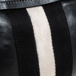 Bally Black Leather Traki Shoulder Bags