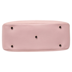 Pre Owned Bally Pink Leather Double Zip Satchel