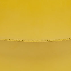 Bally Yellow Leather Flap Shoulder Bag