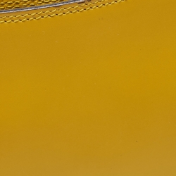 Bally Yellow Leather Flap Shoulder Bag