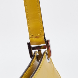 Bally Yellow Leather Flap Shoulder Bag