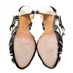 Bally Tricolor Suede And Leather Ankle Strap Sandals Size 36.5