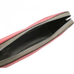 Pre Owned Bally Red Leather Cosmetic Pouch