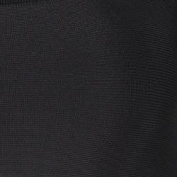 Pre Owned Balmain Black Knit Cutout Bandeau Top S