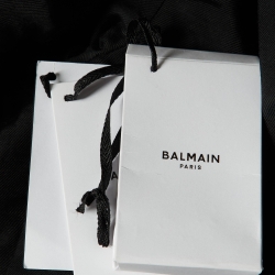 Pre Owned Balmain Navy Blue Wool Blazer M
