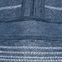 Pre Owned Balmain Blue Stretch Tweed Mini Bodycon Dress S