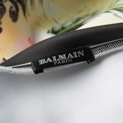 Pre Owned Balmain Muticolor Floral Printed Oversized Sweatshirt M