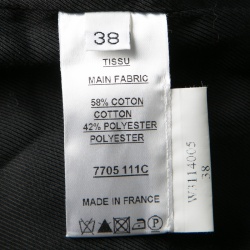 Pre Owned Balmain Monochrome Striped Open Front Blazer M