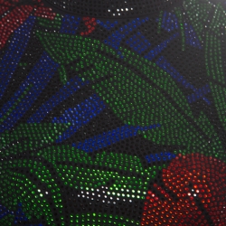 Pre Owned Balmain Multicolored Hot Tropical Crystal Embellished Sheath Dress M