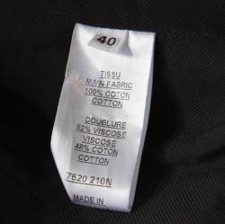 Pre Owned Balmain Monochrome Button Detail Tailored Blazer M