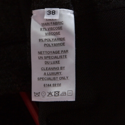 Pre Owned Balmain Black Sheer Lace Paneled Mini Bodycon Dress M