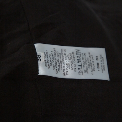 Pre Owned Balmain Silver Sequin & Stud Embellished Mini Dress M