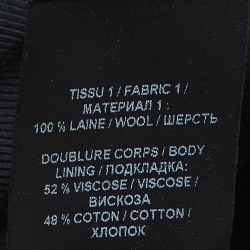 Pre Owned Balmain Black/White Monogram Wool Jacket S