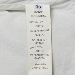 Pre Owned Balmain Light Blue Denim Button Detailed Skirt S