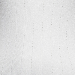 Pre Owned Balmain White Mesh Insert Rib Knit Cut-Out Midi Dress M