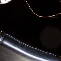 Balmain Black Studded Leather Domaine 33 Shoulder Bag